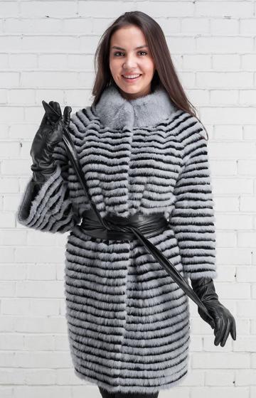 Пальто из норки серого цвета размеры 40-56